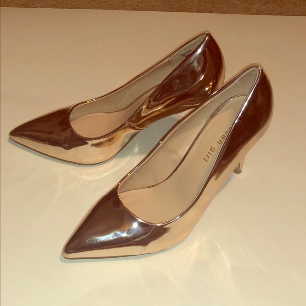 Madden Girl Rose Gold heels